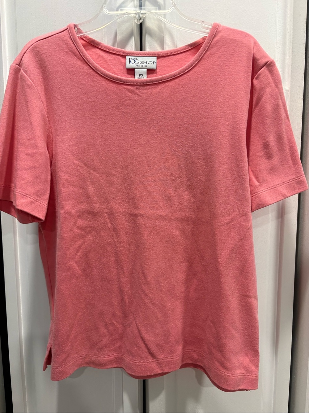 T.C. Shop Petite Coral Pink Short Sleeve Tee